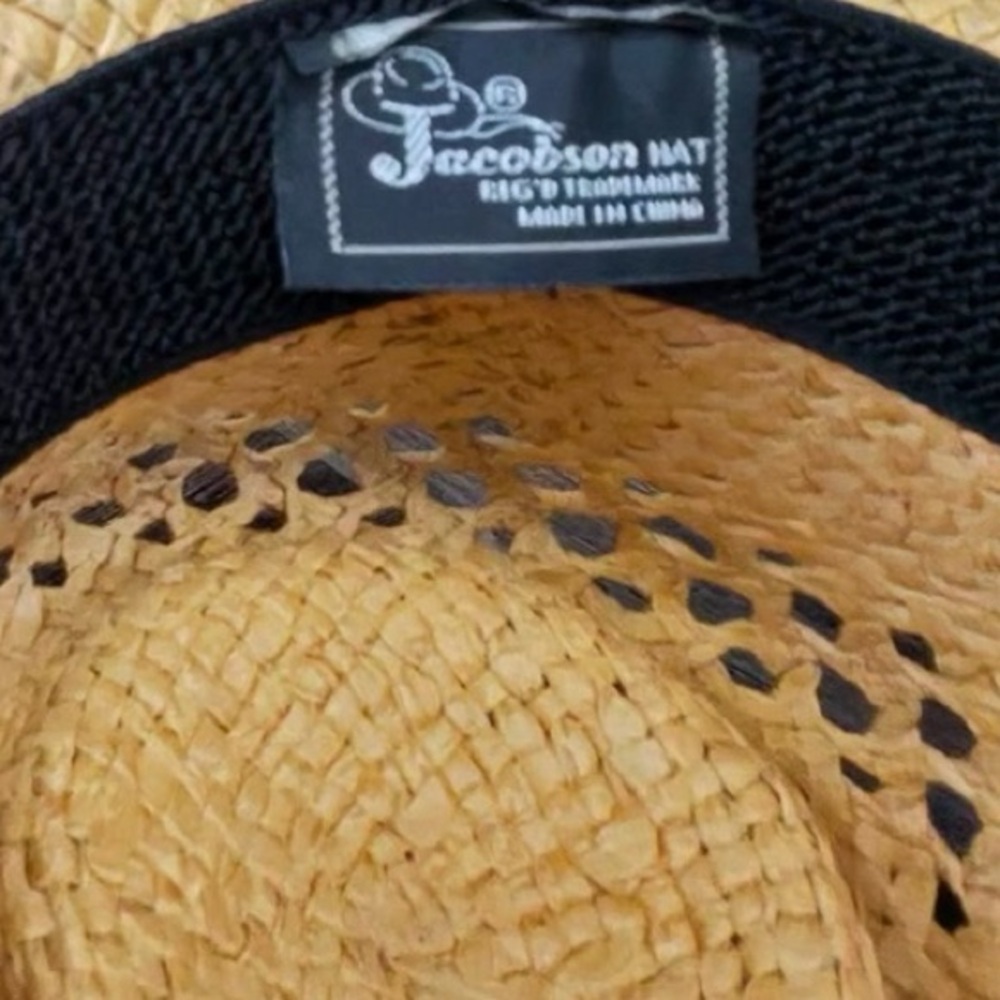 Jacobson Stylish Brown Cowboy Cowgirl Hat with Beaded Band - Picture 5 of 8